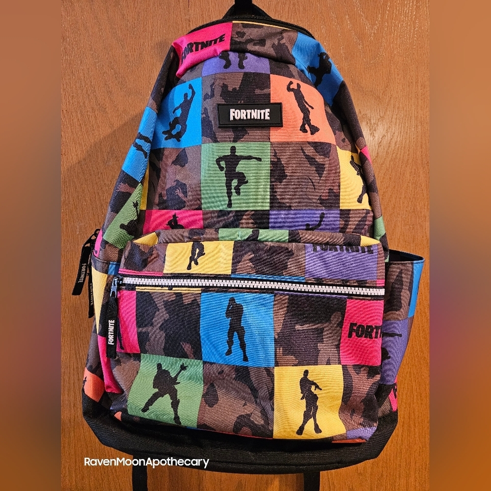 Fortnite Kids Multi-Color Patchwork Backpack